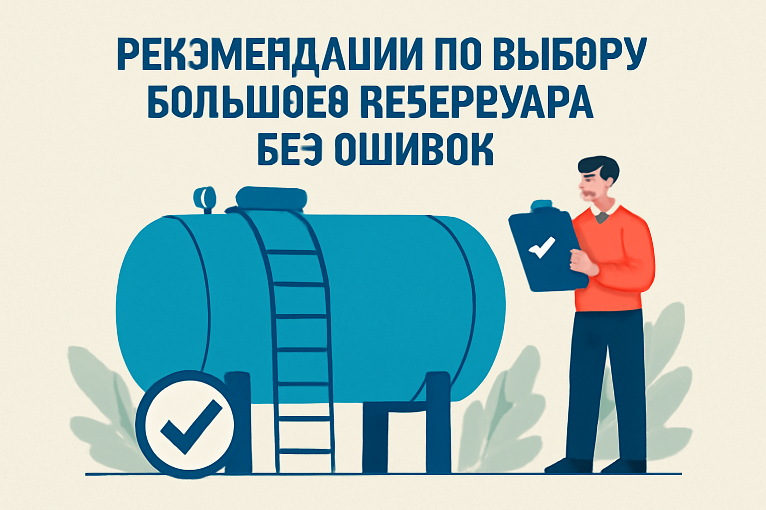 Рекомендации по выбору большого резервуара без ошибок