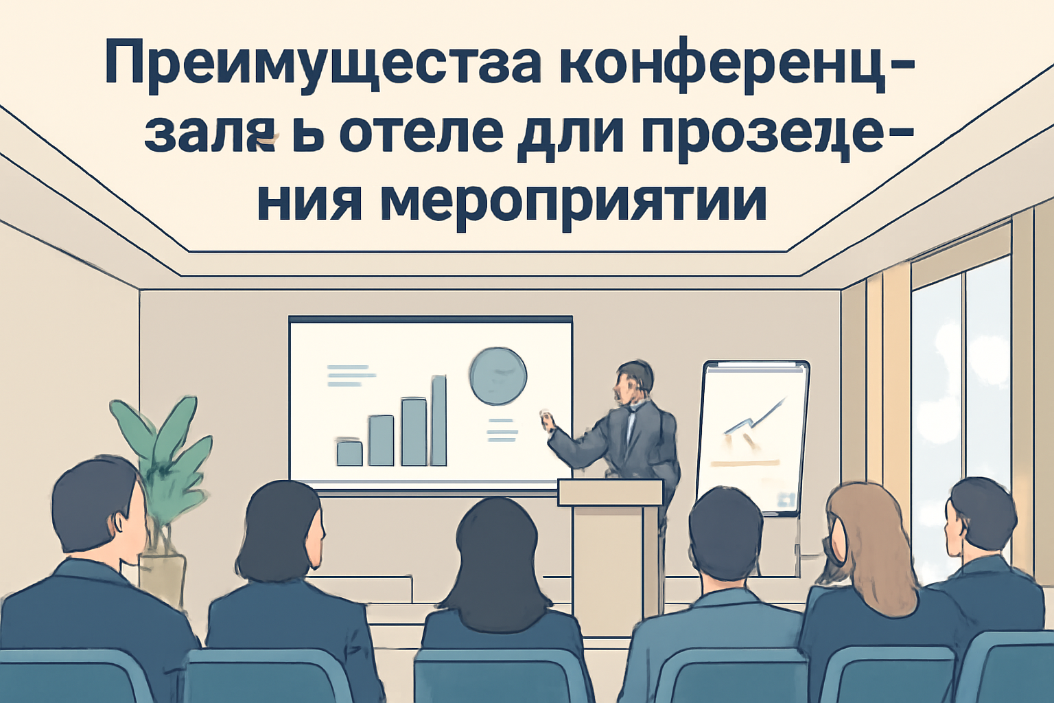 Преимущества конференц-зала в отеле для проведения мероприятий