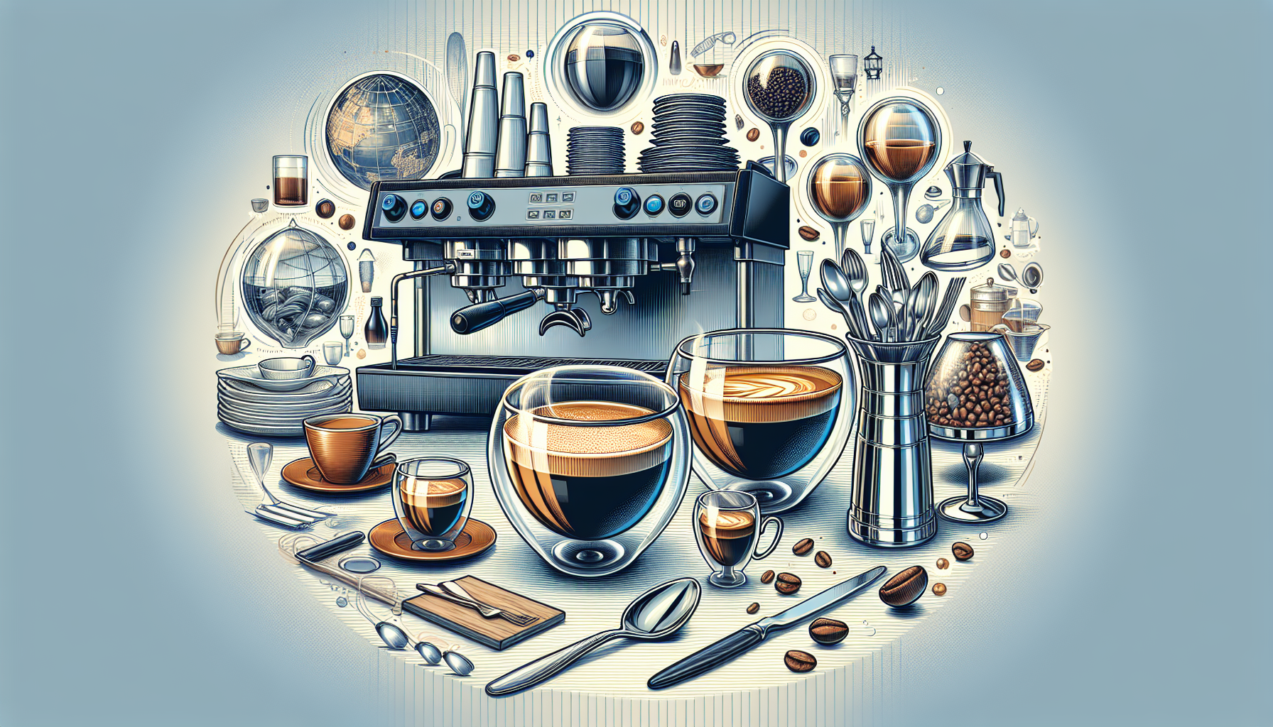 Стаканы с двойными стенками для кофематов и сферы HoReCa
